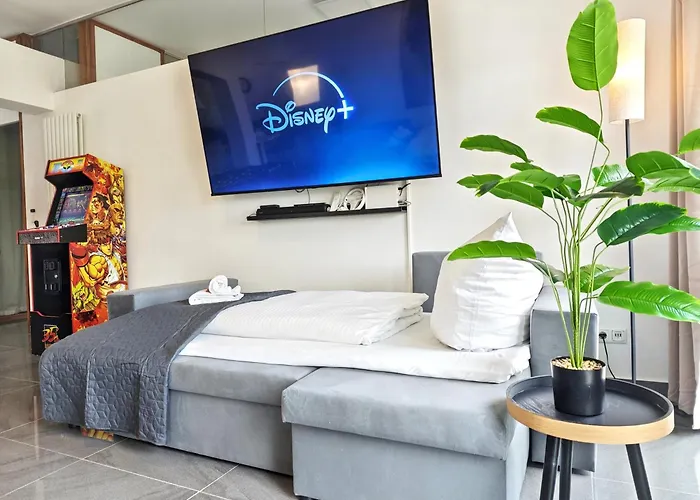 Loft Fuer Bis Zu 12, Whirlpool, Infrarotsauna, Arcade-spiele, Tischfussball, Wii Апартаменты *