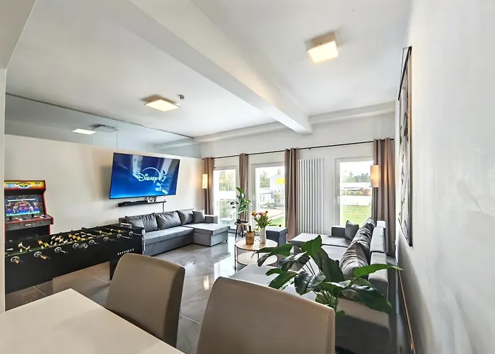 Апартаменты Loft Fuer Bis Zu 12, Whirlpool, Infrarotsauna, Arcade-spiele, Tischfussball, Wii *