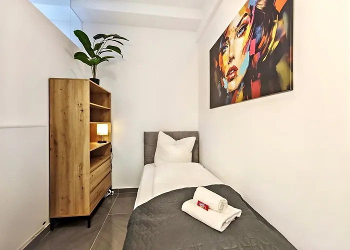 Апартаменты Loft Fuer Bis Zu 12, Whirlpool, Infrarotsauna, Arcade-spiele, Tischfussball, Wii Нюрнберг