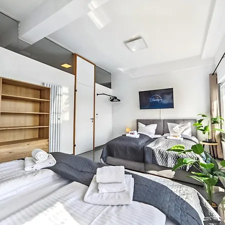 Loft Fuer Bis Zu 12, Whirlpool, Infrarotsauna, Arcade-spiele, Tischfussball, Wii Νυρεμβέργη